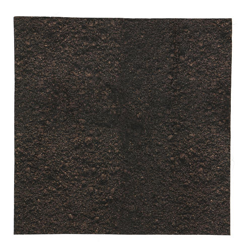Dark soil paper shapeable 30x30 cm for nativity scenes 1