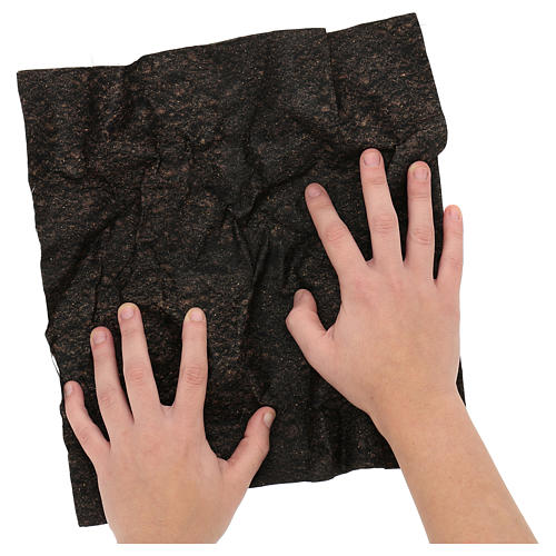 Dark soil paper shapeable 30x30 cm for nativity scenes 2