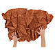 Red sand paper nativity background pliable 120x60 cm s2