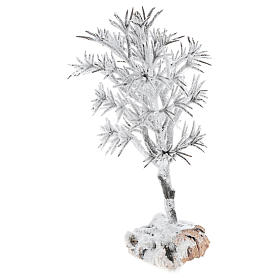 Albero innevato 20x10x5 cm presepe 8 cm fai da te