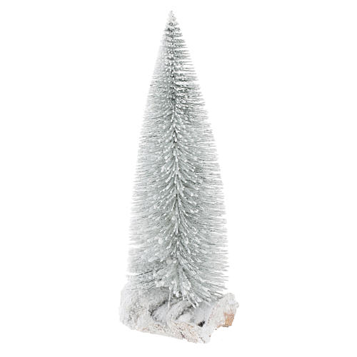 Tannenbaum mit Schnee 20x5x10cm für 8/10cm Krippenfiguren 2