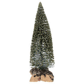 Tannenbaum mit Schneeflocken 20x5x10cm für 8/10cm Krippenfiguren