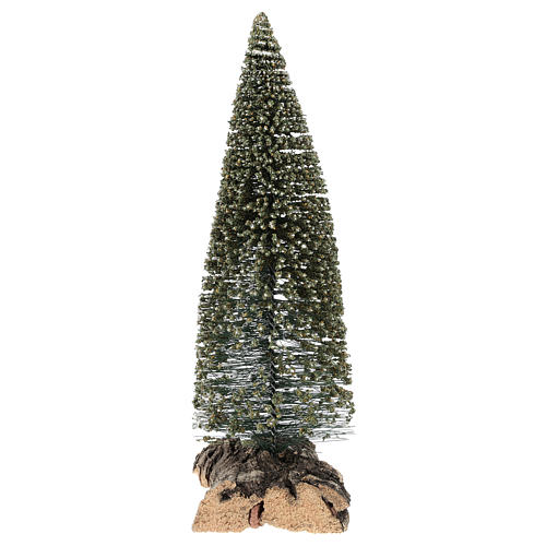 Tannenbaum mit Schneeflocken 20x5x10cm für 8/10cm Krippenfiguren 1