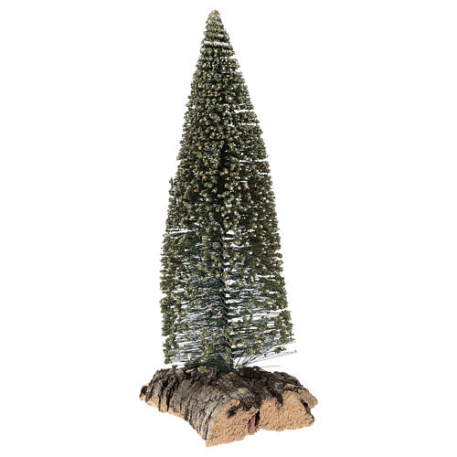 Pine tree with snowy tips 20x5x10 cm, 8-10 diy nativity 3