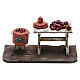 Banco e pentola con castagne presepi 12 cm s1