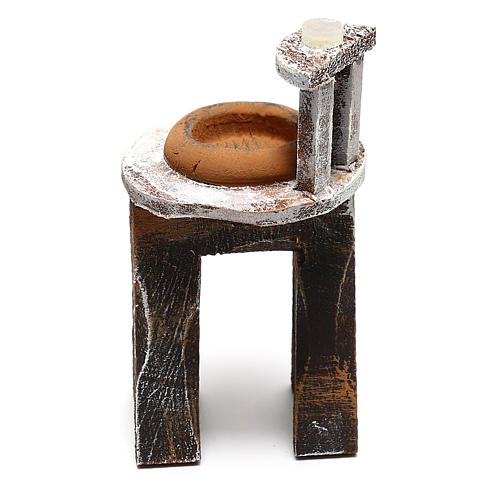 Wooden washbasin for Nativity Scene 8 cm 3