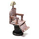 Wooden barber shop chair, 12 cm DIY nativity s3