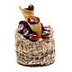 Chestnut basket with cones for Nativity scenes of 10 cm s1
