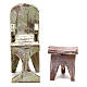 Barber chair with footrest, 10 cm nativity s3