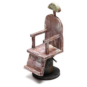Cadeira de madeira barbeiro para bricolagem presépio com figuras de 12 cm de altura média
