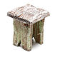 Wooden stool for Nativity scene of 12 cm s2