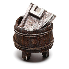 Wooden washtub, 10 cm diy nativity