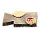 Cutting board with pizza and bread Nativity Scene 12 cm s1