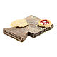 Cutting board with pizza and bread Nativity Scene 12 cm s2