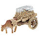 Carriage with ox and chickens for crib 7x15 cm s2