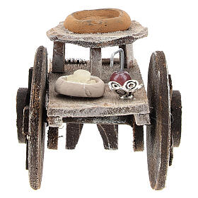 Barber cart with tools, 10 cm nativity