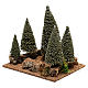 Pine forest for 6 cm nordic style Natvity scene s2