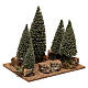 Pine forest for 6 cm nordic style Natvity scene s3