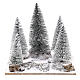 Florestas de pinhos nevados para presépio de estilo nórdico com figuras de 6 cm de altura média s1