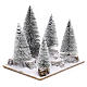 Florestas de pinhos nevados para presépio de estilo nórdico com figuras de 6 cm de altura média s3