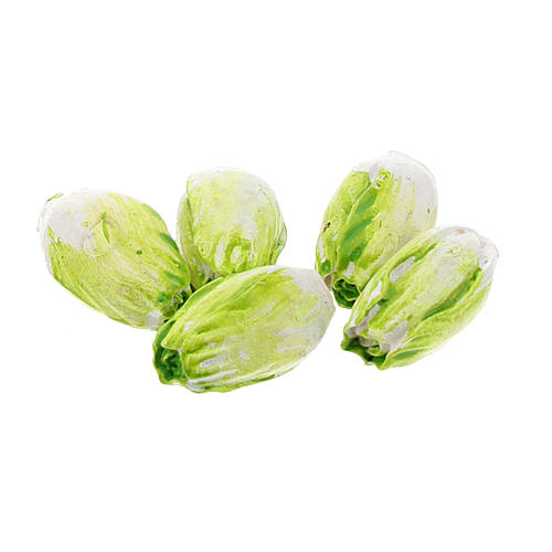 Chinese cabbage in resin, set of 24 pcs for 6-8 cm Nativity scene 2
