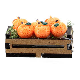 Wooden case of oranges, for 10-16 cm nativity