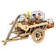 Cart with chickens and vegetables for 10 cm Nativity scene s1