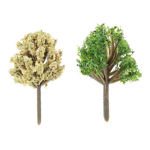 Arbustos vários 2 peças para presépio Moranduzzo com figuras de 6-10 cm de altura média 2