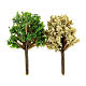 Arbustos vários 2 peças para presépio Moranduzzo com figuras de 6-10 cm de altura média s1