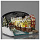Christmas village houses with bridge 30x25x30 cm s4
