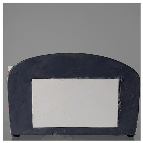 Village de Noël maisons avec pont résine 30x25x30 cm 5