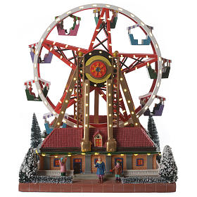 Merry-go-round for winter village 30x25x30 cm