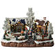 Winter village with music and playground 35x25x25 cm s1
