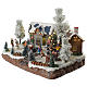 Winter village with music and playground 35x25x25 cm s2