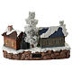 Winter village with music and playground 35x25x25 cm s4