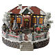 Scuola villaggio invernale musicale 25x25x15 cm s1