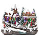 Christmas village with lights and movement 30x15x20 cm s1