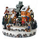 Christmas village with Ring a Ring-o' roses game and tree of 10 cm diameter s1