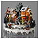 Christmas village with Ring a Ring-o' roses game and tree of 10 cm diameter s2