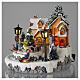 Christmas village with Ring a Ring-o' roses game and tree of 10 cm diameter s3