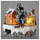 Christmas village with Ring a Ring-o' roses game and tree of 10 cm diameter s5