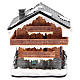 Chalet villaggio natalizio 20x20x20 cm s1