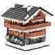 Chalet villaggio natalizio 20x20x20 cm s3