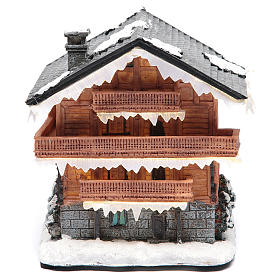 Chalet for winter village 20x20x20 cm