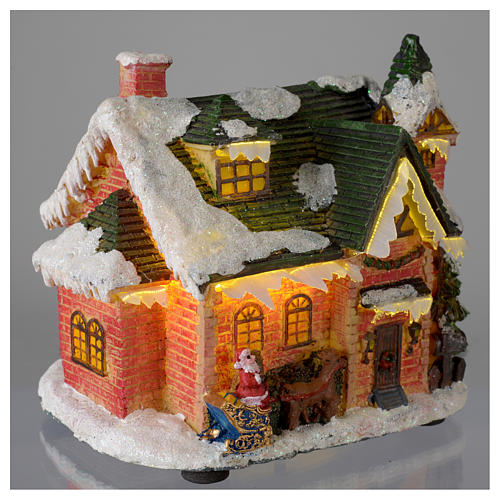 Casetta innevata villaggio invernale 15x10x15 4