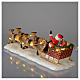 Santa Claus on his sleigh for Christmas village 17x5x6 cm s5