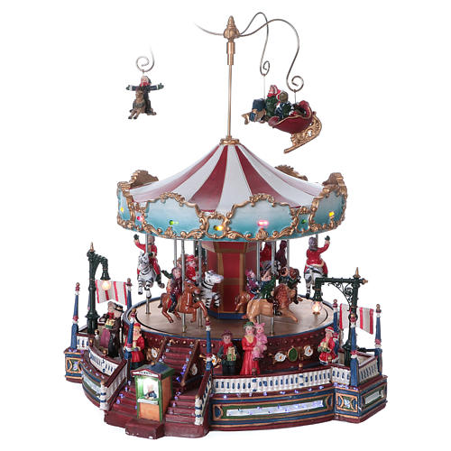 Winter moving merry-go-round 25x30x25 cm 3
