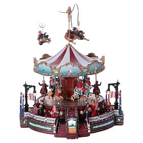 Winter moving merry-go-round 25x30x25 cm