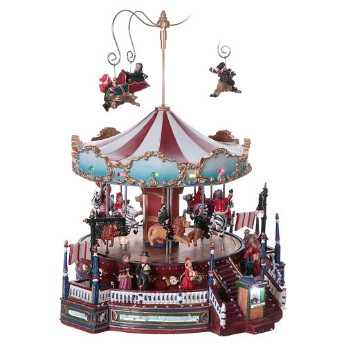 Winter moving merry-go-round 25x30x25 cm 4