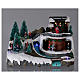 Villaggio Natale illuminato con musica e movimento 20x25x20 cm s2